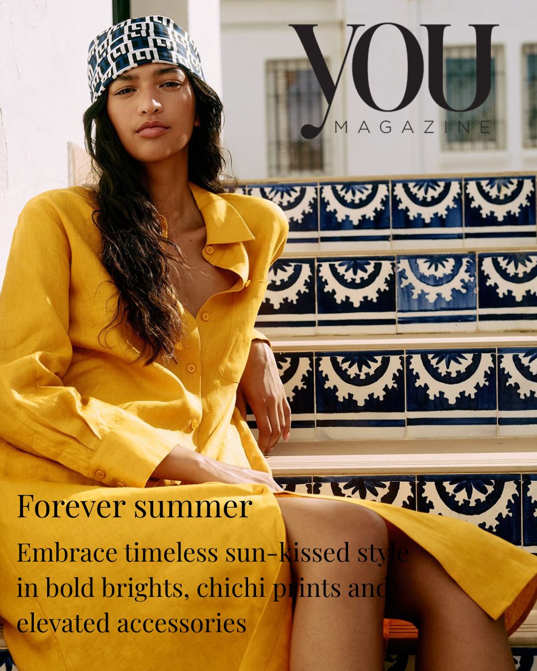 The Kikki-G sarong elegantly modelled for you magazine