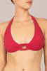 Beatrice Halter Top - Cherry Red