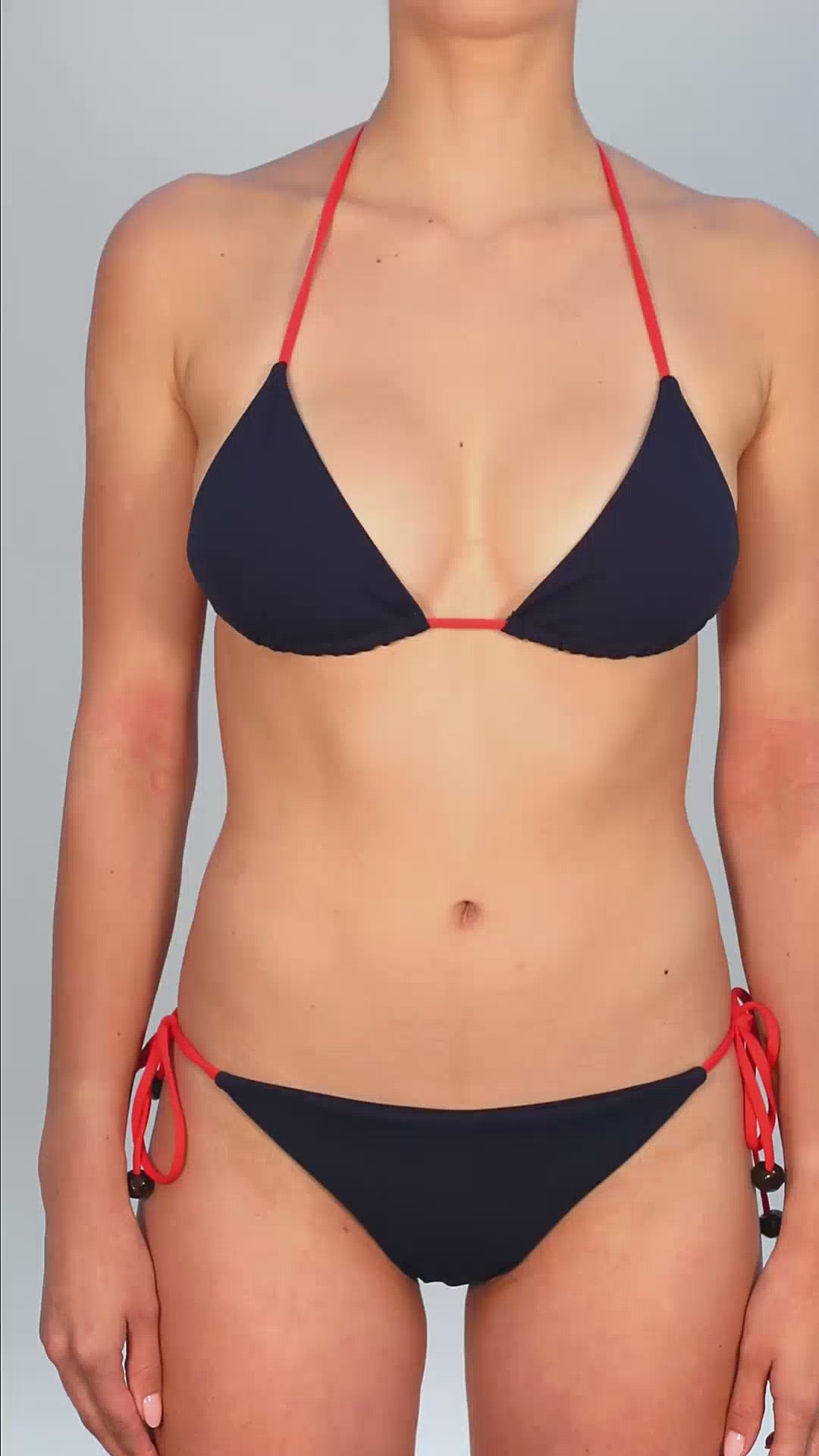 Josie Bikini Navy/Orange Bottom