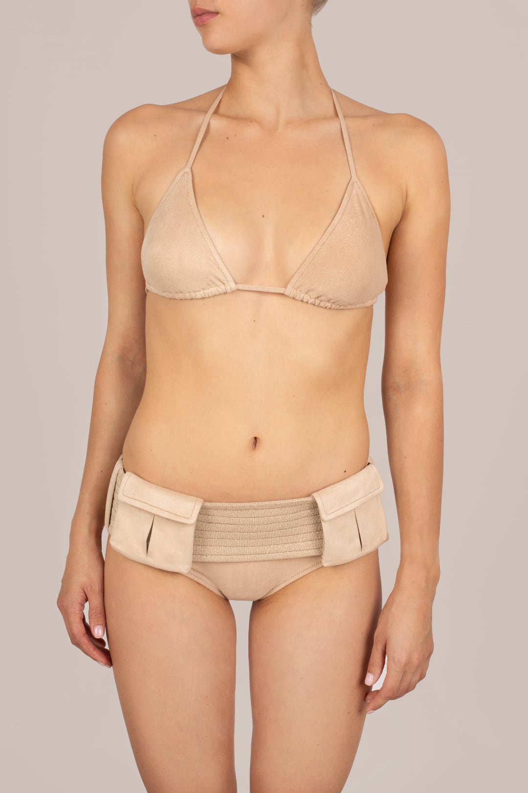 Ursula Triangle Bikini Top Belted Brief